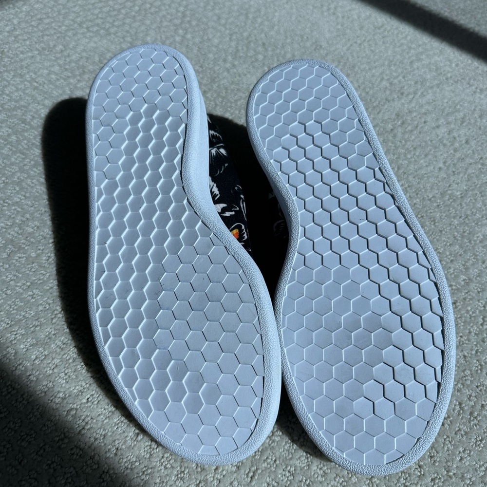 Adidas Black and Orange Butterfly Pattern Sneakers - Picture 5 of 5
